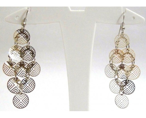 CHAIN OF SYMMETRY - Big Earrings Drop Long Dangling Hook Novelty Fashion Classy